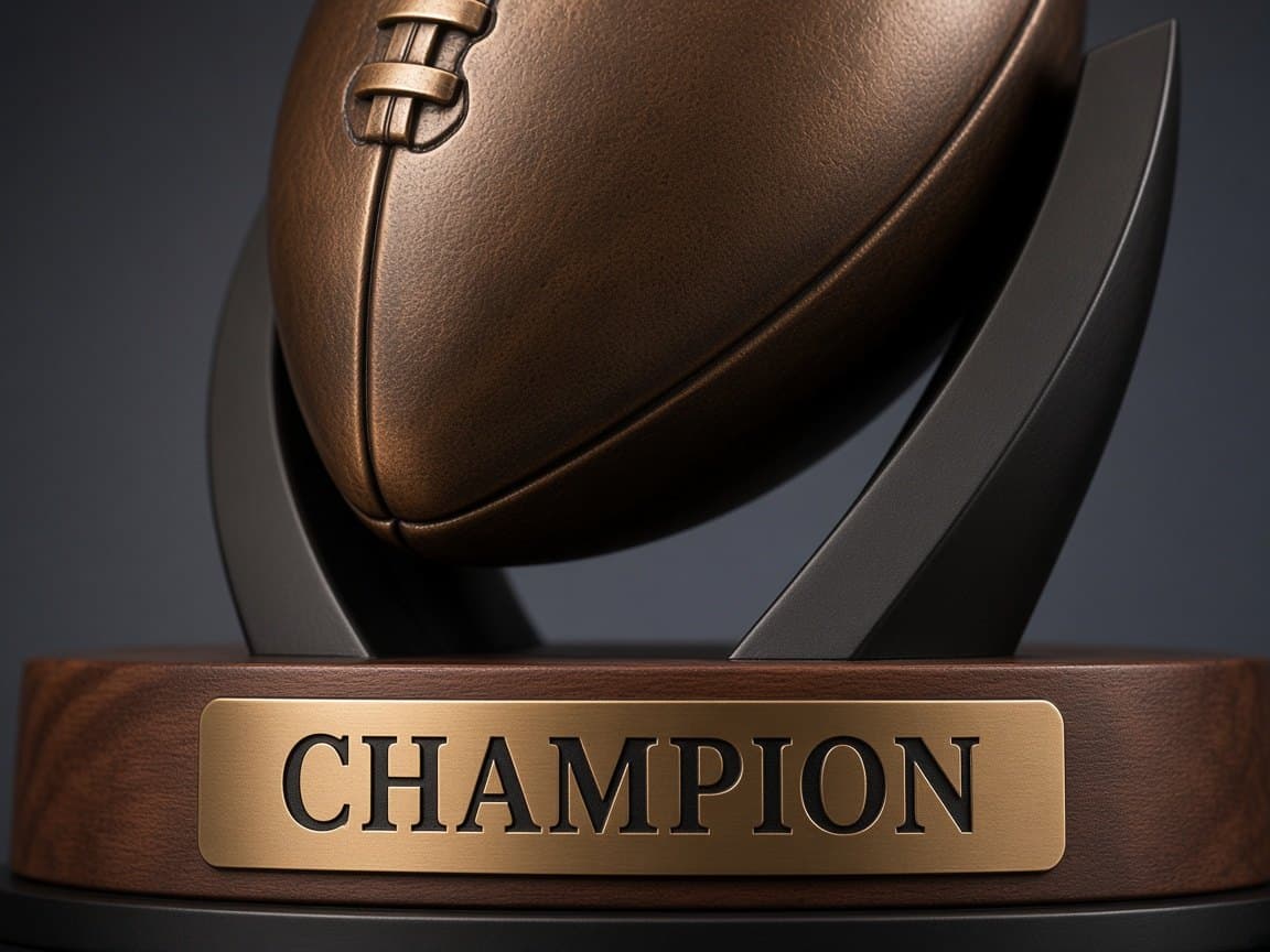 League Champion Trophy design concept, close-up of the materials